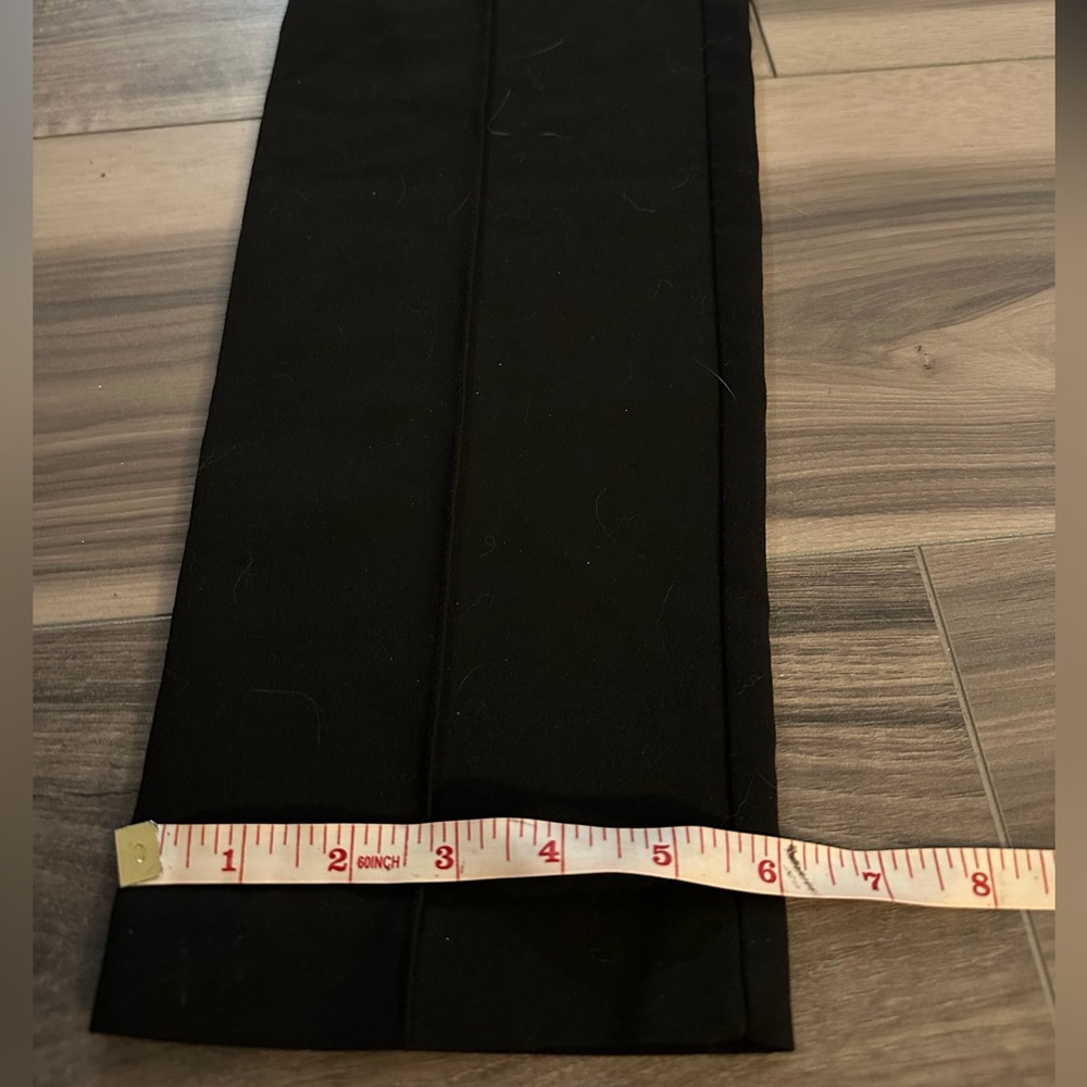 Topshop Tall 4 pants black straight cut long length dress slacks - Picture 12 of 12